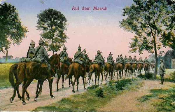 Cavalerie allemande en marche - 37.4 ko