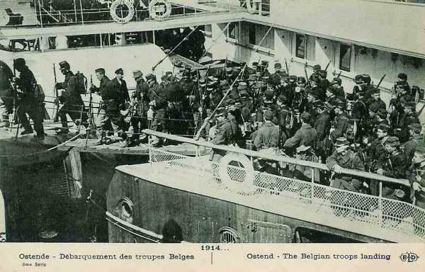 Débarquement des troupes belges - 43.8 ko