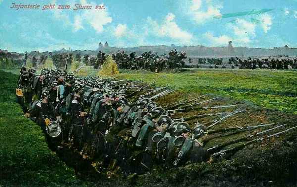 Infanterie allemande dans les tranchées - 35.3 ko