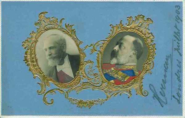 Le prsident Loubet et le roi Edouard VII - 27.6 ko