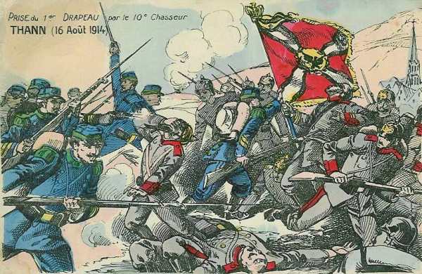 Prise d’un drapeau allemand à Thann - 58.4 ko Prise d’un drapeau allemand à Thann - 58.4 ko