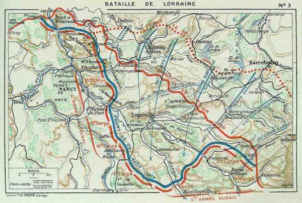 Situation des 1e et 2e armées le 23 août après la retraite - 47.1 ko
