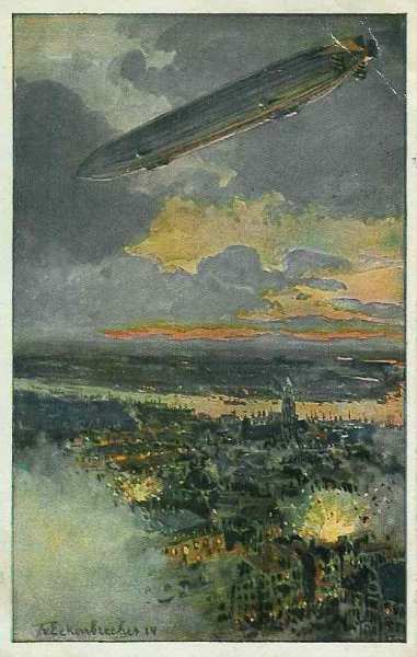 Zeppelins au-dessus dAnvers - 30.7 ko